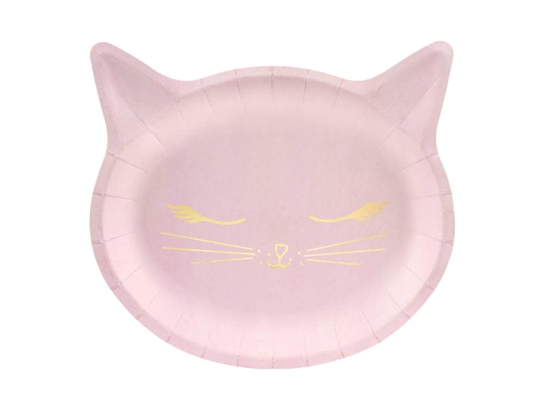 Pink Cat plates