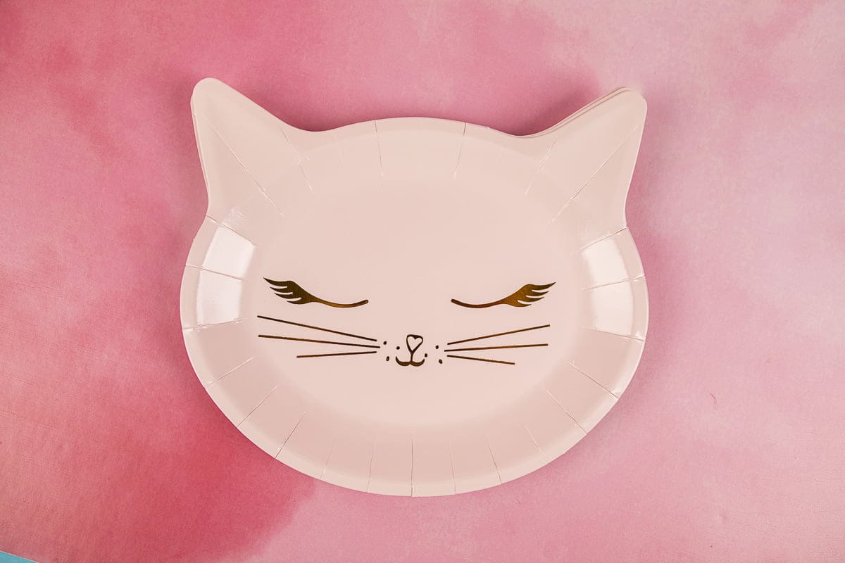 Pink Cat plates