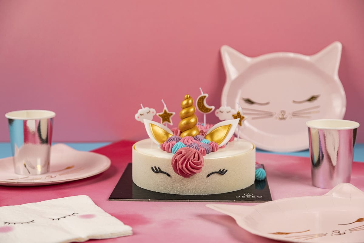 Pink Cat plates