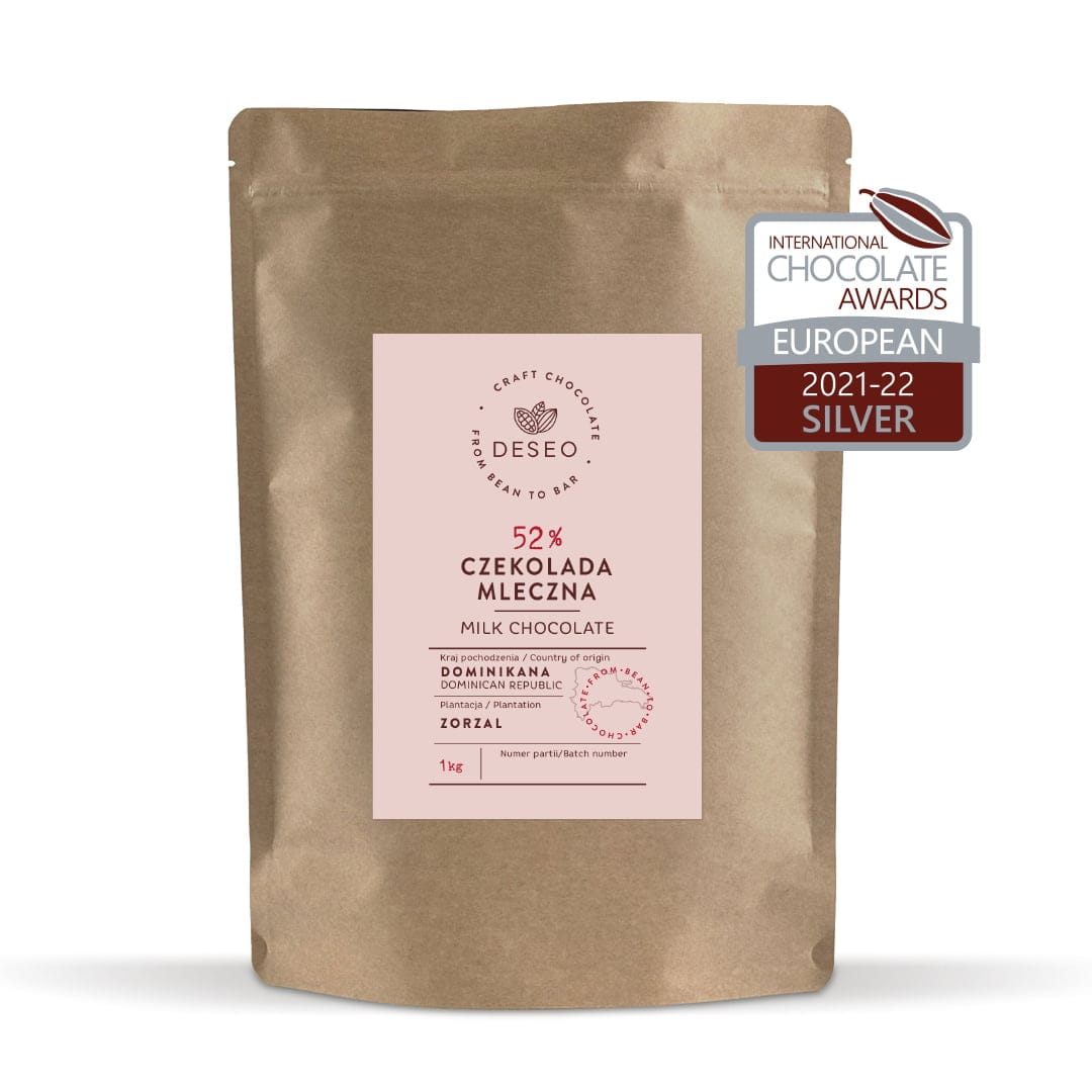 Drops milk chocolate Dominican Republic 52% 1kg