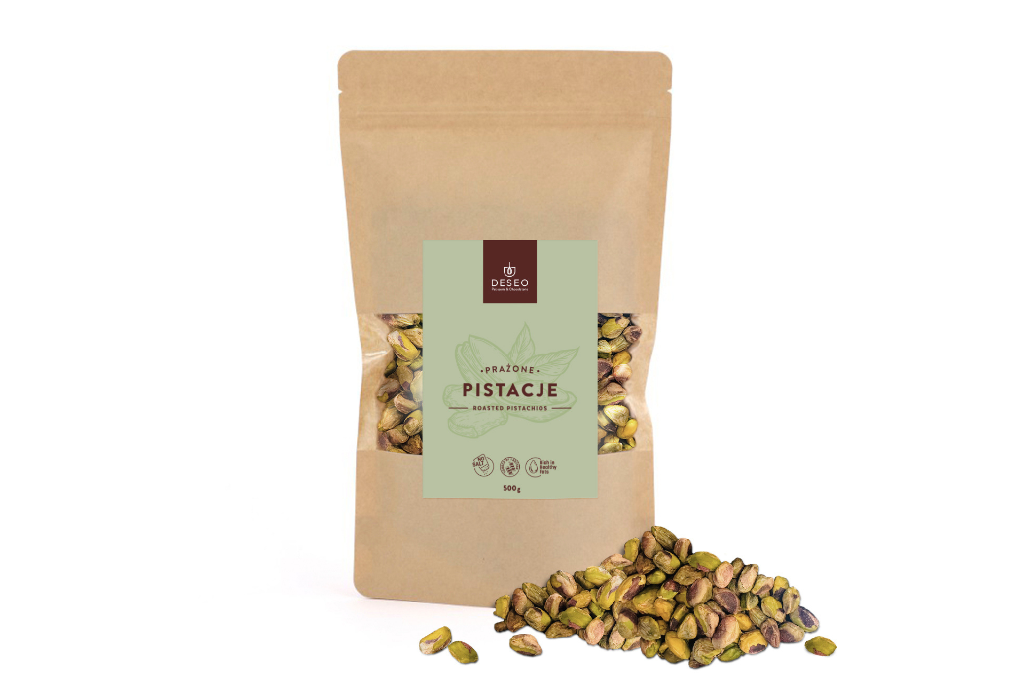 pistacje prażone 500g DESEO