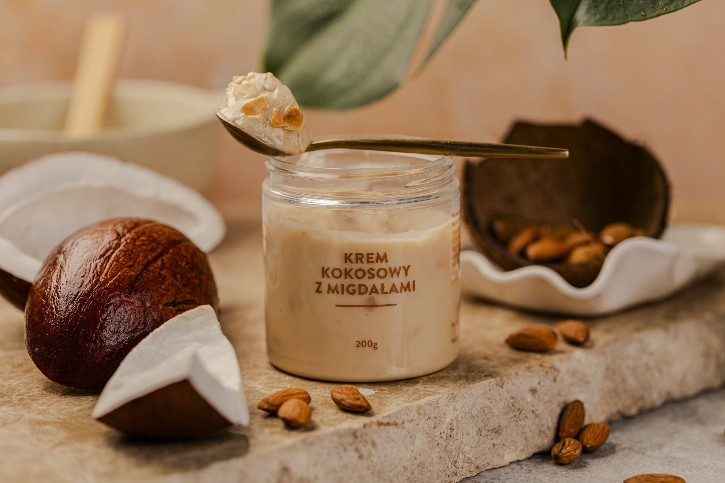 Krem kokosowy z migdałami CRUNCHY 200g