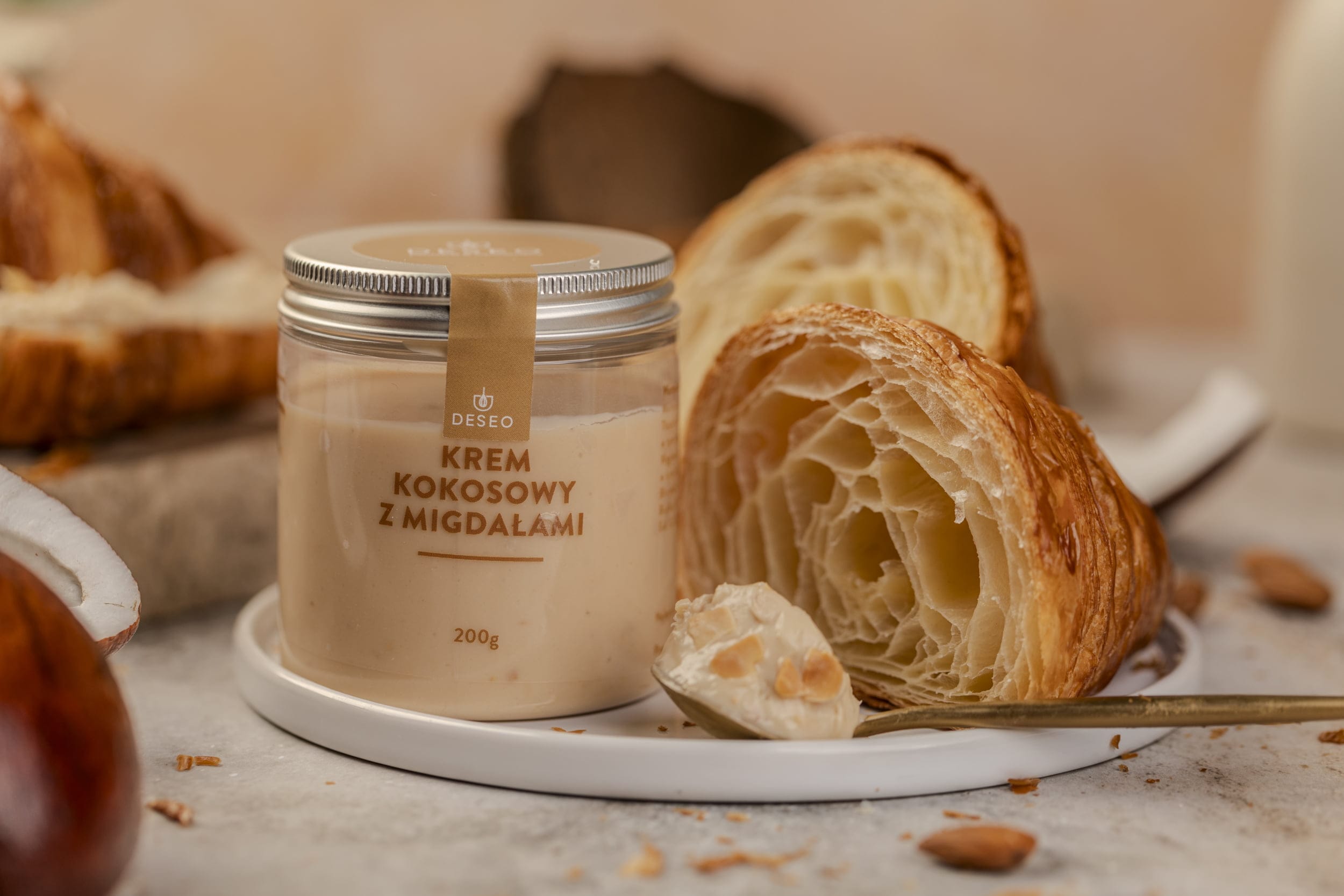 Krem kokosowy z migdałami CRUNCHY 200g
