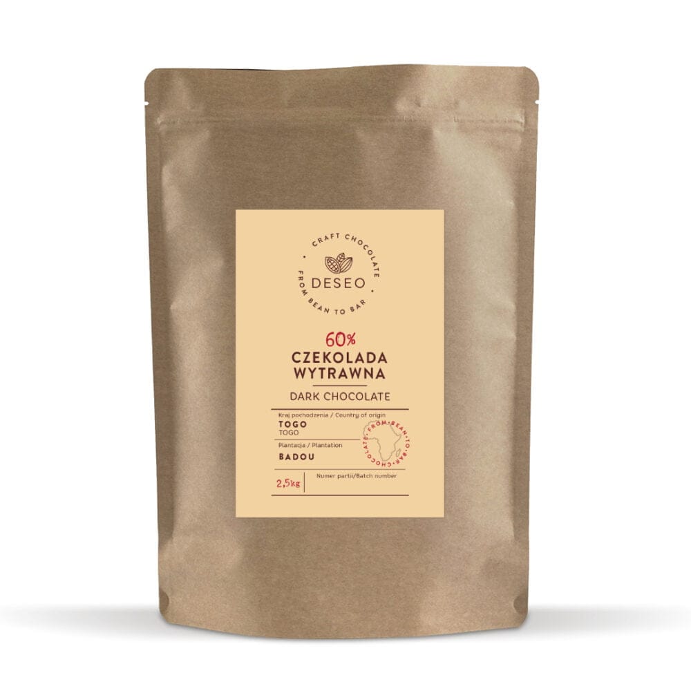 Dropsy czekolada wytrawna Togo 60% 2,5kg