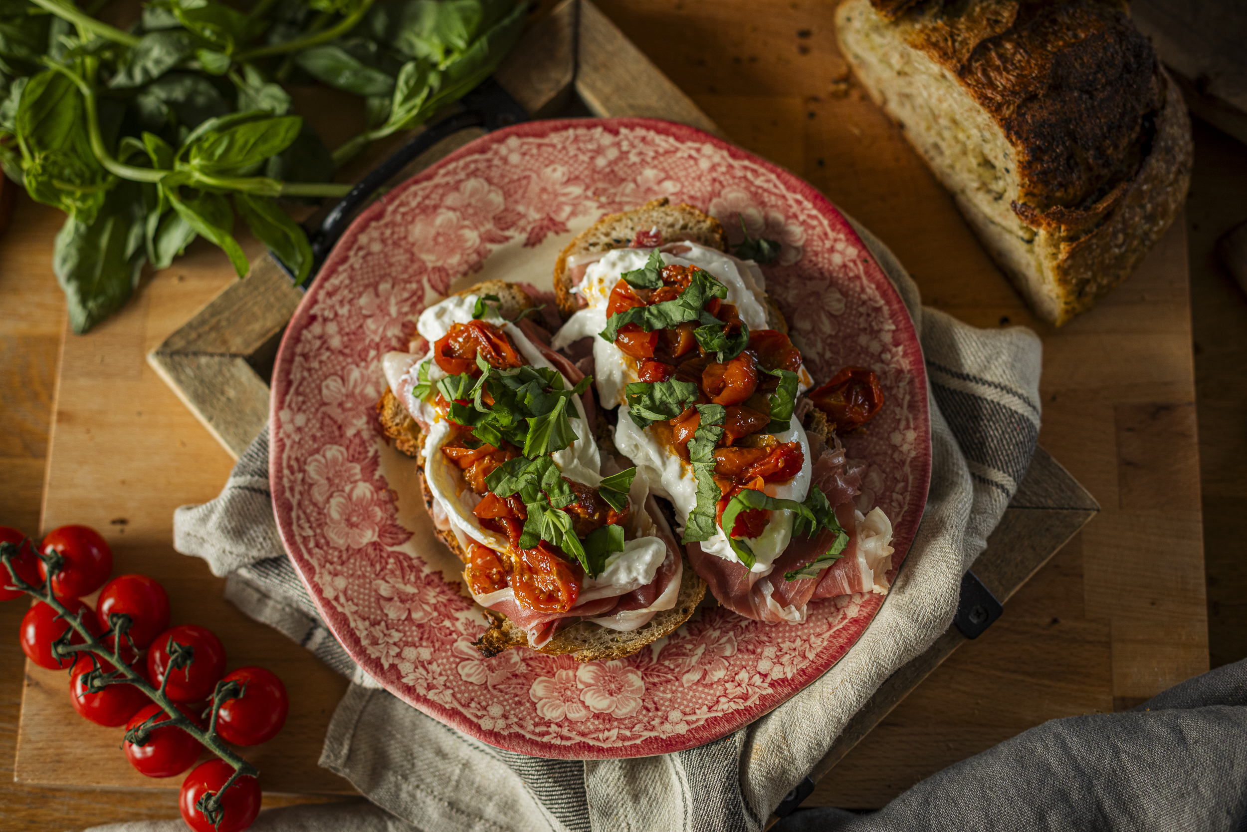 chleb pesto bazyliowe & czarnuszka DESEO