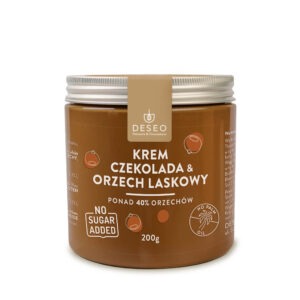 Krem Czekolada & Orzech Laskowy BEZ CUKRU 200g